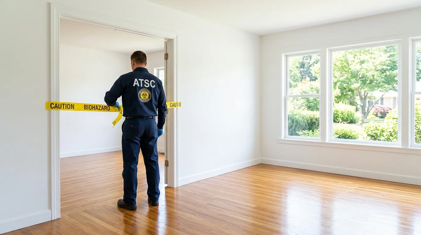 Certified biohazard cleanup crew performing Decomposition Cleanup in Fort Myers Beach